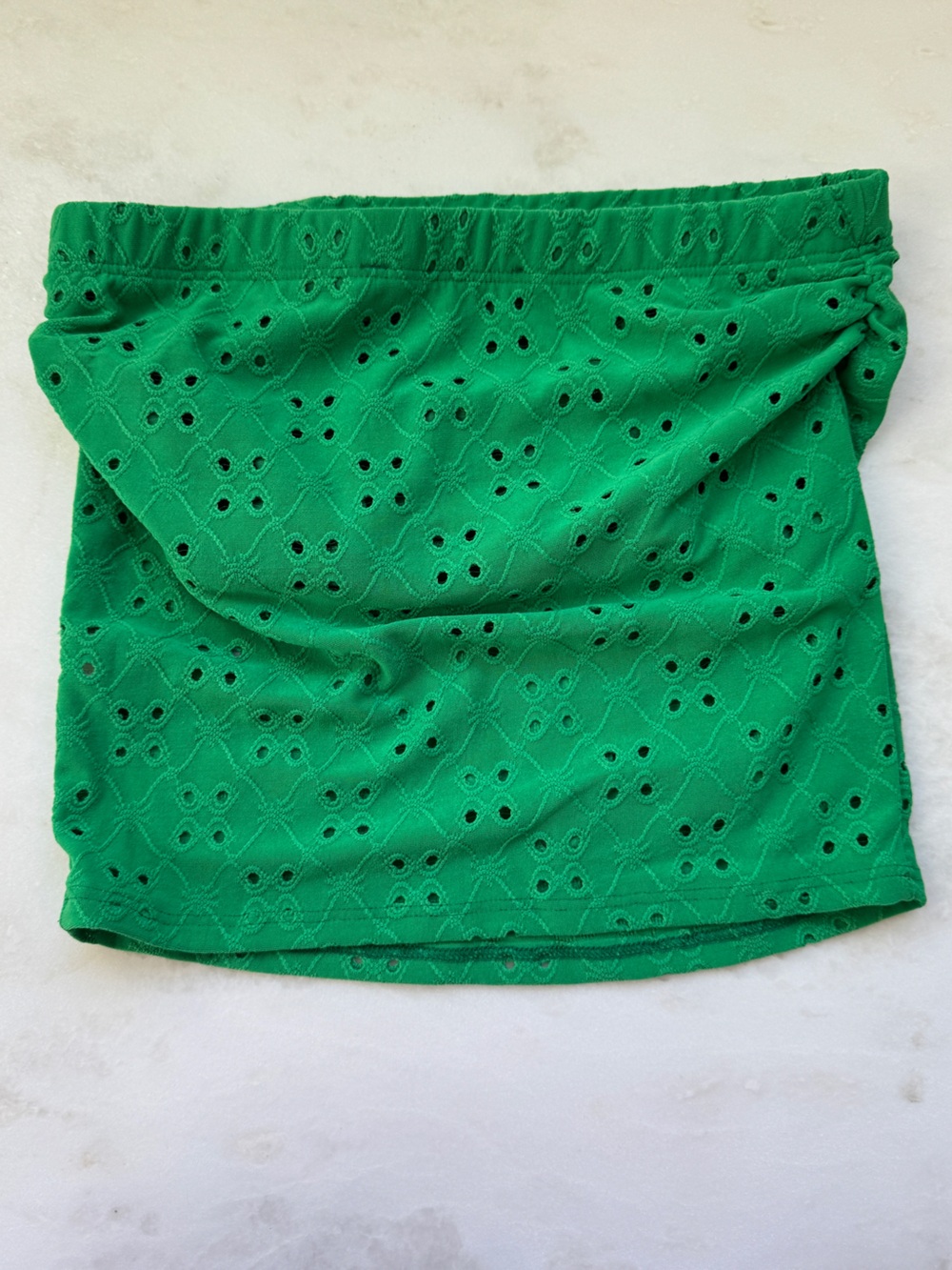 MixMatchy Bright Green Eyelet Sleeveless  Top
